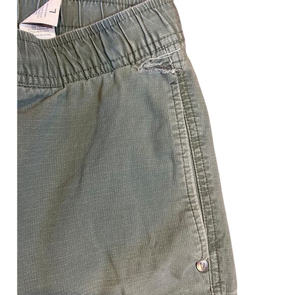 VUORI Khaki Green Lightweight Ripstop Hiking Outdoors Drawstring Women's LARGE - Picture 8 of 10